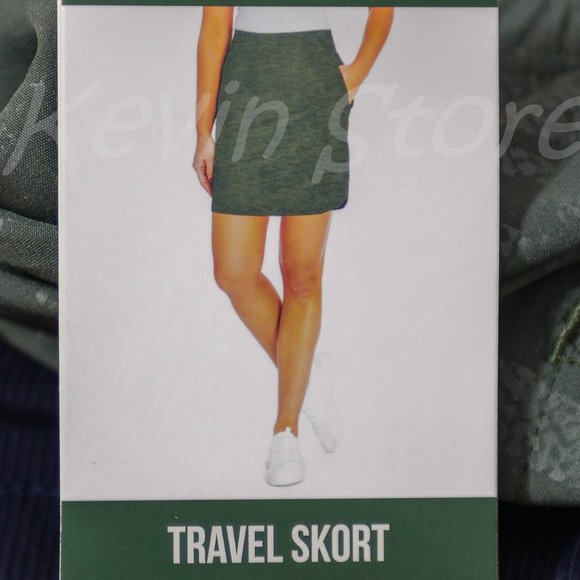 Orvis‎ Ladies' Embossed Pull On Skort XS S M L XL Green - Picture 1 of 7